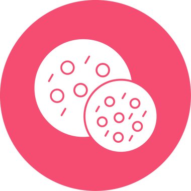 Vektör illüstrasyonu, Çerez simgesi element arkaplanı            