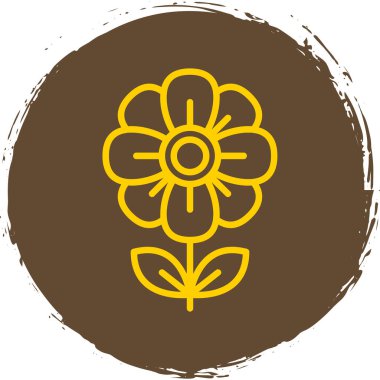 çiçek vektör simgesi, illüstrasyon 