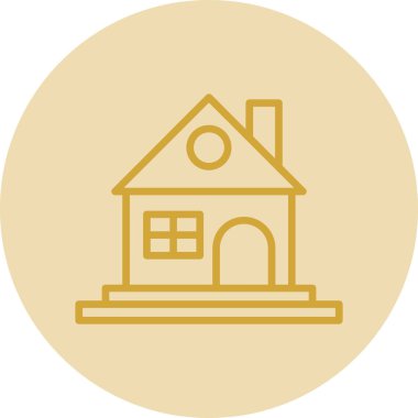 ev simgesi modern basit illüstrasyon