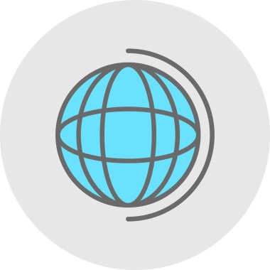 Yeryüzü ikonu vektör illüstrasyonuName                   