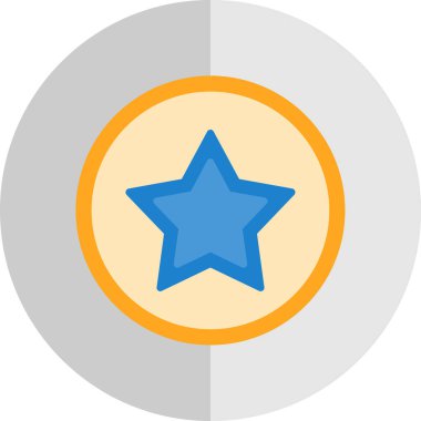 yıldız simgesi vektör illüstrasyonu 