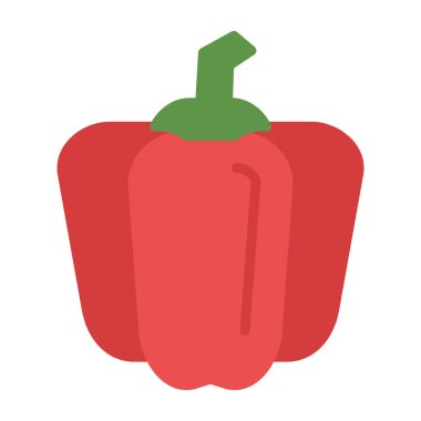 çan biberi simgesi, vektör illüstrasyonu