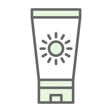 saun krem ikonu vektör illüstrasyonu