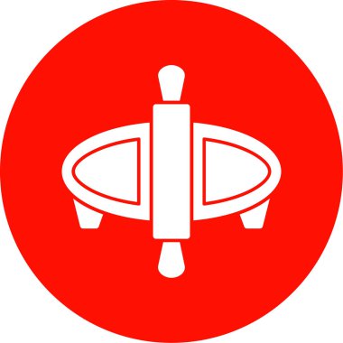 dairesel vektör illüstrasyon simgesi