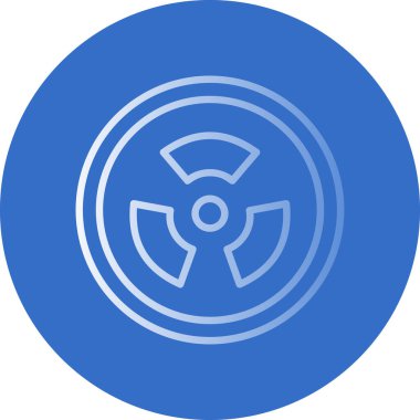 Radyasyon işareti web simgesi basit illüstrasyon sembolü