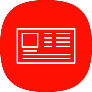 Kimlik kartı web simgesi, vektör illüstrasyonu 