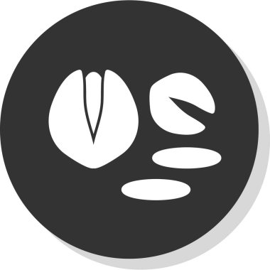 Fıstıklı fındık. Web simgesi basit illüstrasyon 