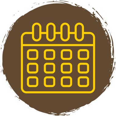 Takvim simgesi vektör illüstrasyonu