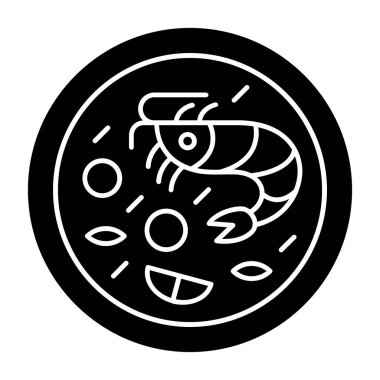 Pizza simgesi, vektör illüstrasyonu