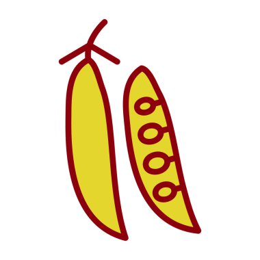 Bezelye. Web simgesi basit illüstrasyon           