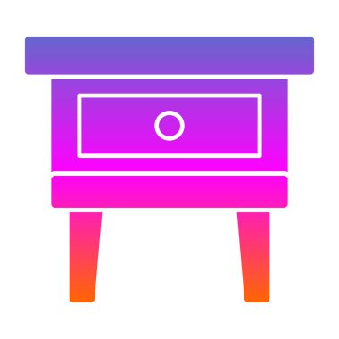 mobilya ikonu vektör illüstrasyonu