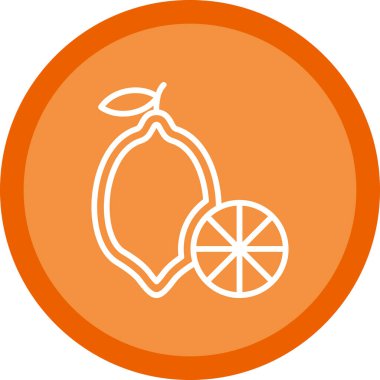 lemon. Web simgesi basit illüstrasyon