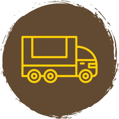 Kamyon. Web simgesi basit illüstrasyon 