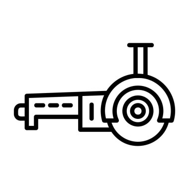 Traktör ikon vektör illüstrasyonu