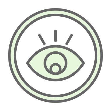 Göz. Web simgesi basit illüstrasyon 