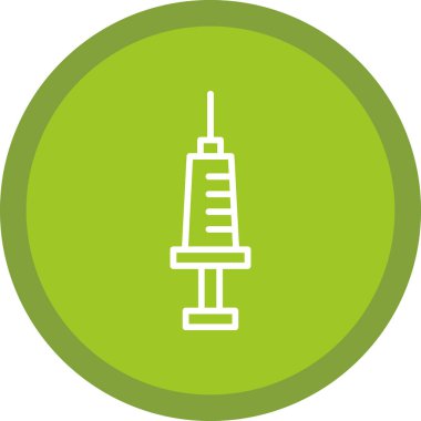 Şırınga. Web simgesi basit illüstrasyon                