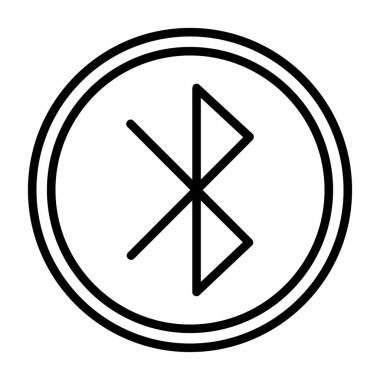 Bluetooth Web simgesi basit illüstrasyon 