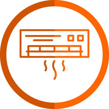 Modern klima simgesinin vektör illüstrasyonu                                     