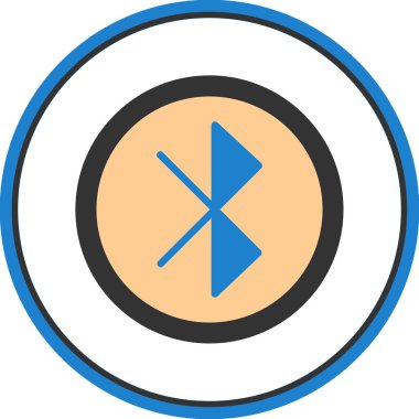Bluetooth Web simgesi basit illüstrasyon 
