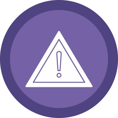 warning sign. web icon simple illustration