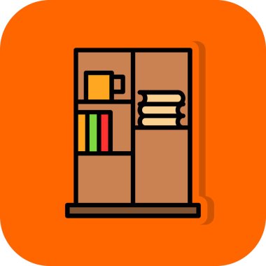 Kitap Davası ikon vektör illüstrasyonu