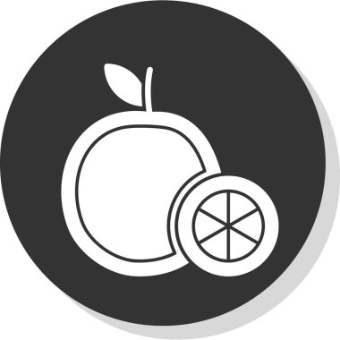 Turuncu simgenin vektör illüstrasyonu