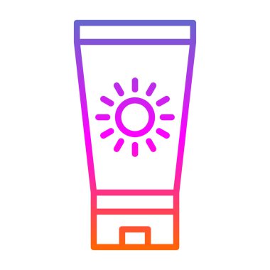 saun krem ikonu vektör illüstrasyonu