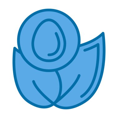 Çiçek. Web simgesi vektör illüstrasyonu