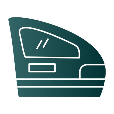 Modern bir simgenin vektör rengi çizimi