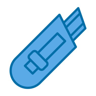 Cutter ağ simgesi vektör illüstrasyonu