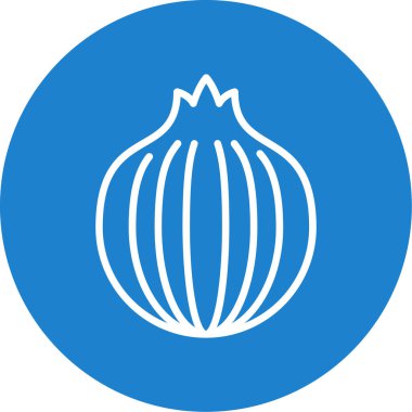 Soğan vektörü simgesi, illüstrasyon 