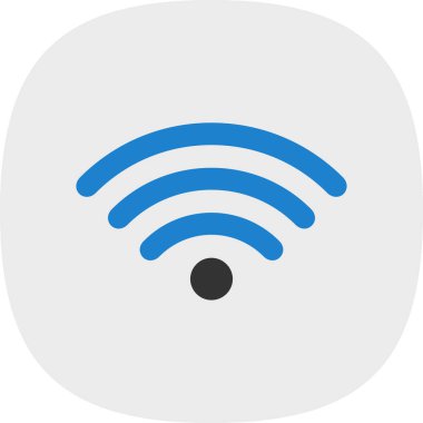 wifi simgesi, vektör illüstrasyonu basit tasarım