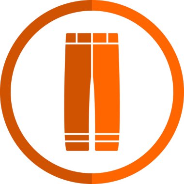 Pantolon. Web simgesi basit illüstrasyon