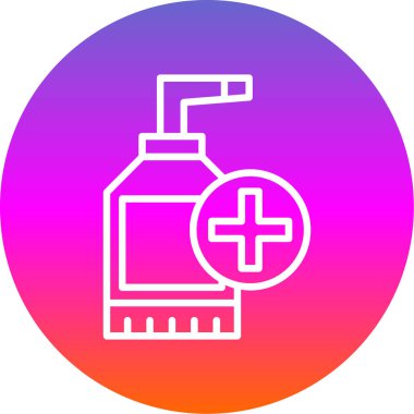 sanitizer bottle vector icon