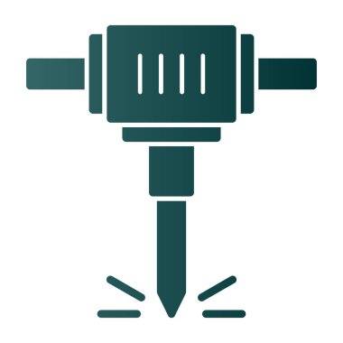 Modern matkap simgesinin vektör illüstrasyonu