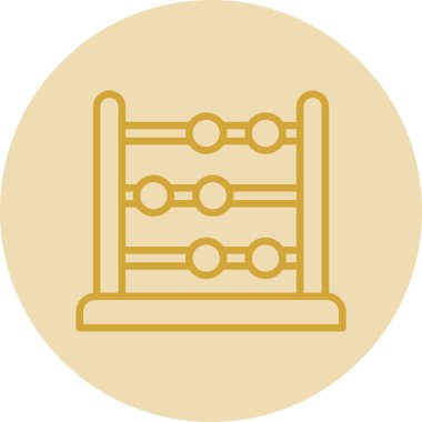 abacus web simgesi vektör illüstrasyonu