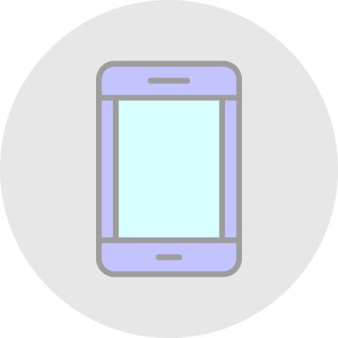 akıllı telefon simgesi, vektör illüstrasyonu basit tasarım