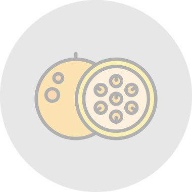 Çizgi film Passionfruit 'in vektör çizimi