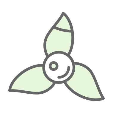 Çizgi film yaprağının vektör çizimi