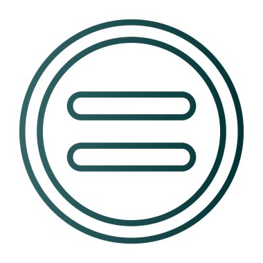 Bir çember simgesinin vektör illüstrasyonu