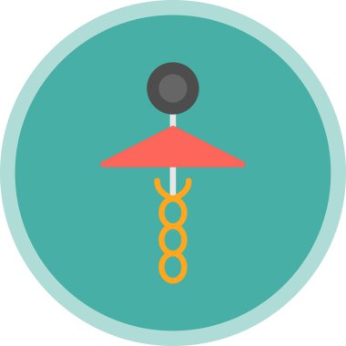 Tek bir izole simgenin vektör illüstrasyonu