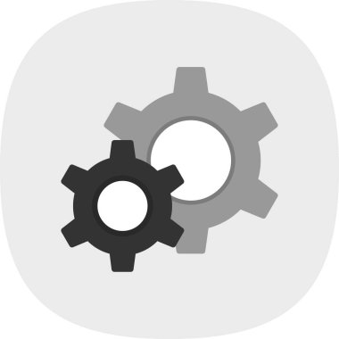 Gears'ı satırı vektör simgesi 