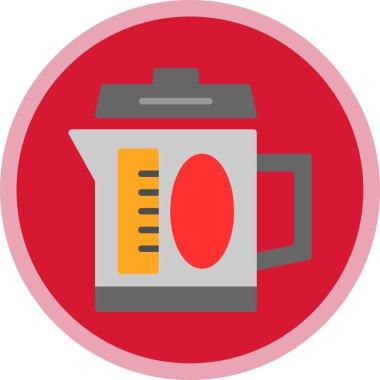 Kahve. Web simgesi basit illüstrasyon