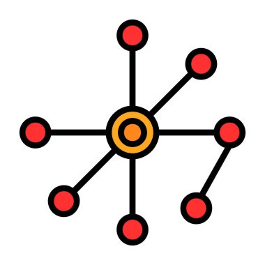 ağ paylaşım simgesi çizimi