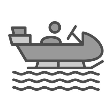 tekne deniz simgesi taslak biçiminde