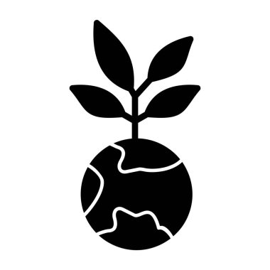 bitki simgesi vektör illüstrasyonu