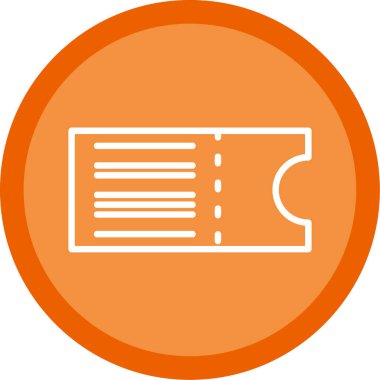 bilet ikonu vektör illüstrasyonu