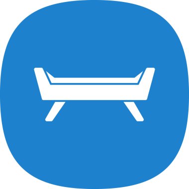 Sandalye simgesinin vektör illüstrasyonu