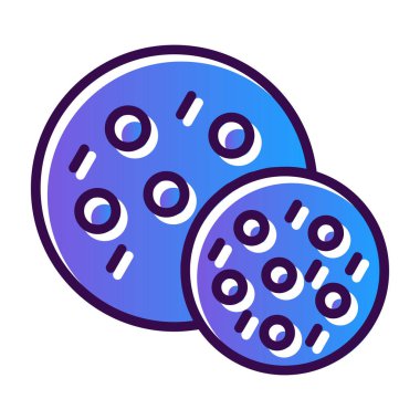 Vektör illüstrasyonu, Çerez simgesi element arkaplanı            