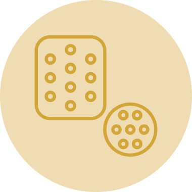 Çikolata. Web simgesi basit illüstrasyon